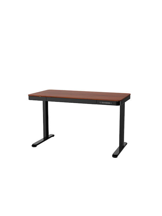 Schreibtisch mit Metallbeinen & Höhenverstellbar Black