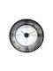 Koopman Wall Clock Metallic Black Ø57cm