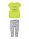 Kids' Set with Leggings Summer 2pcs Multicolour Boho Beach