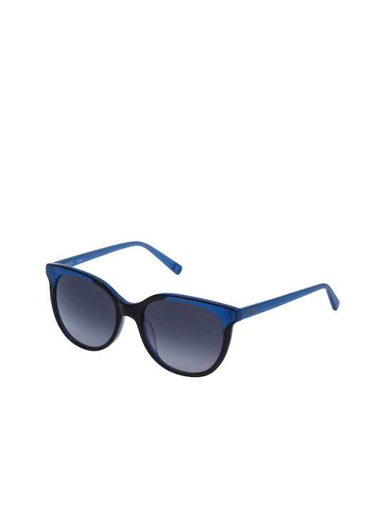 Sting Women's Sunglasses with Blue Plastic Frame and Blue Gradient Lens SST130 0V13