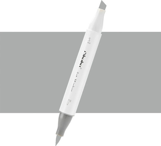 Ohuhu Honolulu Brush & Chisel Green Grey GG060 Маркер за рисуване 6мм