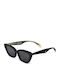 Oscar & Frank Unisex Sunglasses with Black Plastic Frame and Gray Lens ORCHARDROAD-BLACK-0