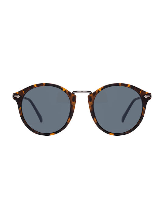 Sonnenbrillen mit Braun Schildkröte Rahmen und Schwarz Spiegel Linse 025041-04