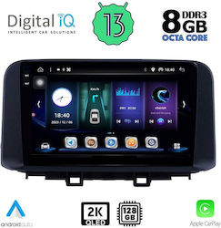 Digital IQ Sistem Audio Auto pentru Hyundai Kona 2017> (Bluetooth/USB/AUX/WiFi/GPS/Apple-Carplay/Android-Auto) cu Ecran Tactil 10"