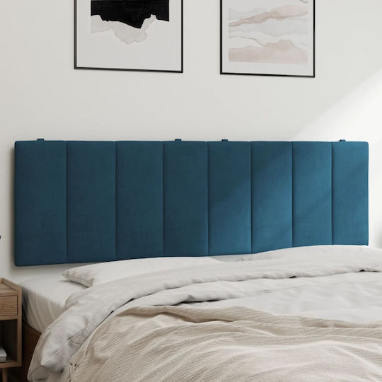 vidaXL Fabric Bed Headboard Cushion Blue 160x45cm
