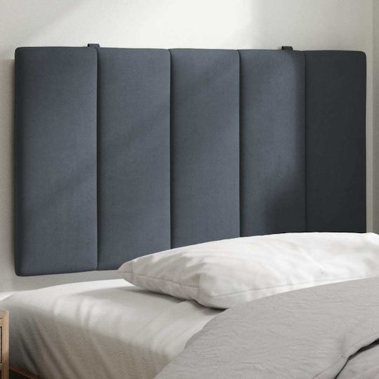 vidaXL Fabric Back Cushion for Bed Headboard Dark Gray 80x45cm