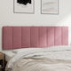 vidaXL Fabric Pink Pillow for Bed Headboard 160x45cm