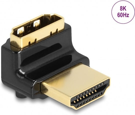 DeLock Μετατροπέας HDMI male σε HDMI male Χρυσό 1τμχ 60017