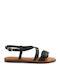 Σανδάλι Αρχαιοελληνικό Με Πλεξούδα Fshoes 8075.00 - Fshoes - Μαυρο