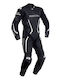 Richa Men's Leather Motorcycle Riding Suit Black