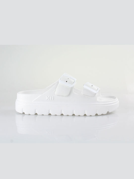 Xti Damen Flache Sandalen in Weiß Farbe