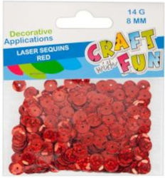 Craft with Fun Glitter Κόκκινο 14gr