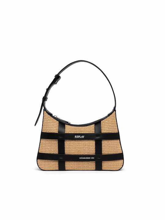 Replay Damen Tasche Schulter Beige