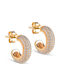 Enamel Copenhagen Earrings Hoops Gold Plated