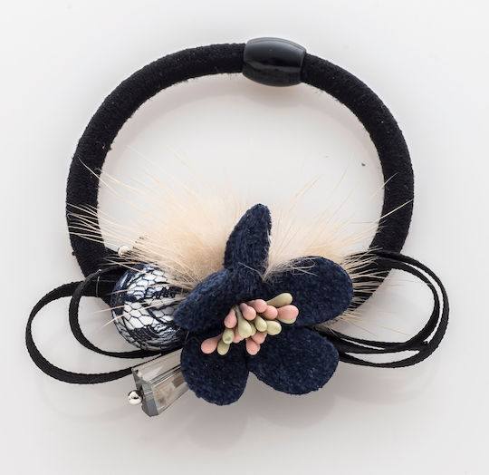 Blue Hair Scrunchie 3420-1 Blue