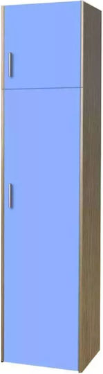 Eintüriger Kleiderschrank Hellblau 48x50x240cm 01-1-05-11-007