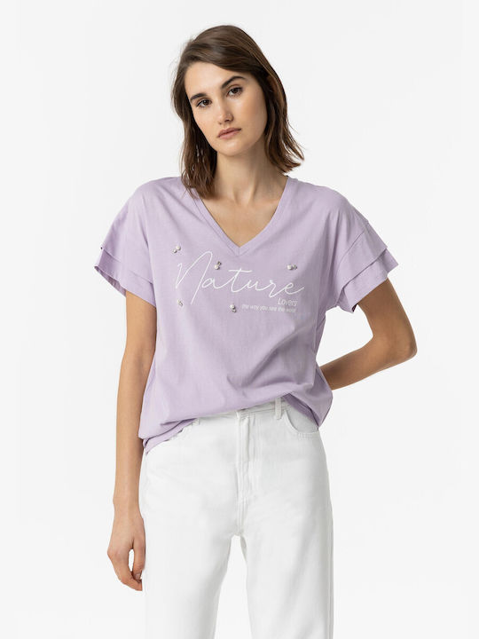 Tiffosi Women's T-shirt Lilacc