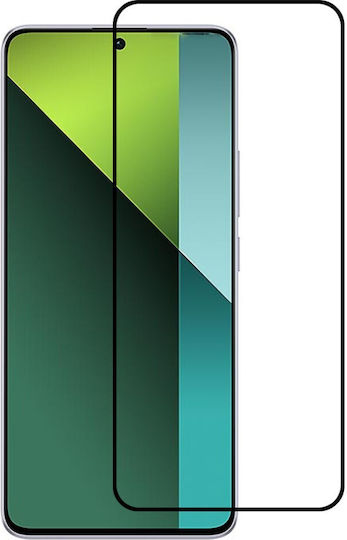 Full Face Tempered Glass Μαύρο (Redmi Note 13 Pro 5G)