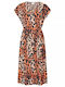 ICHI Dress Orange