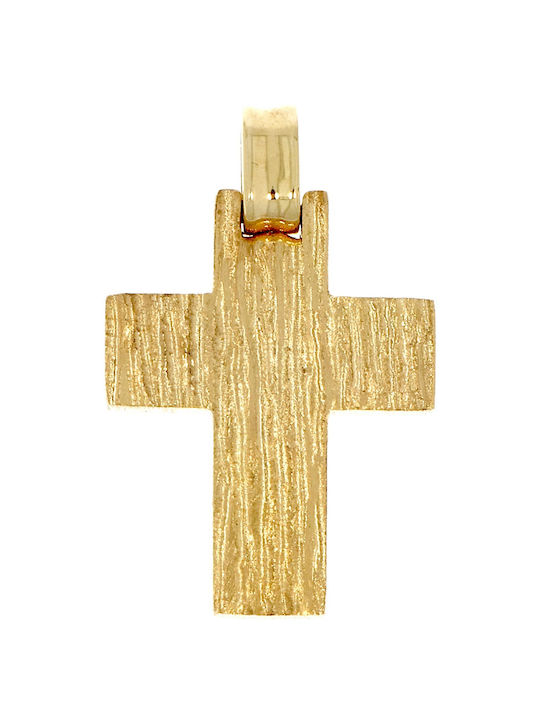 Senzio Belibasakis Herren Gold Kreuz 14K