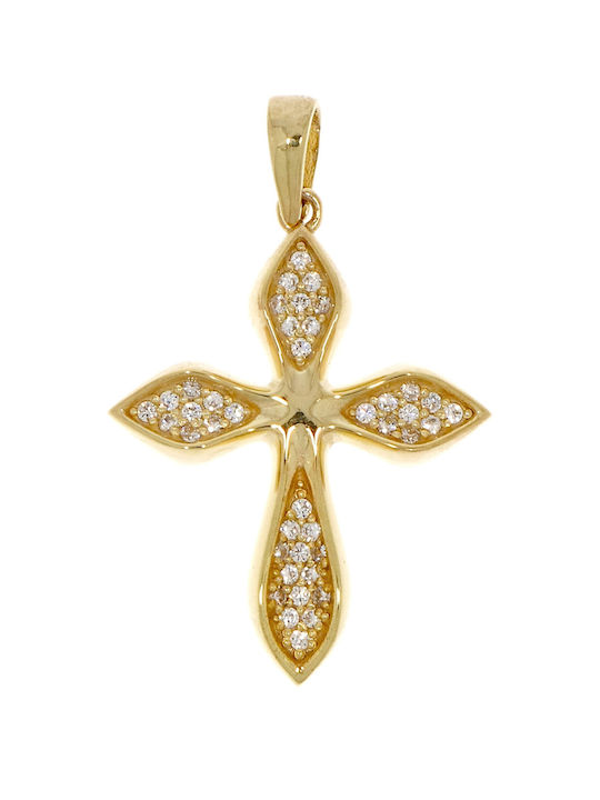 Senzio Belibasakis Women's Gold Cross 14K