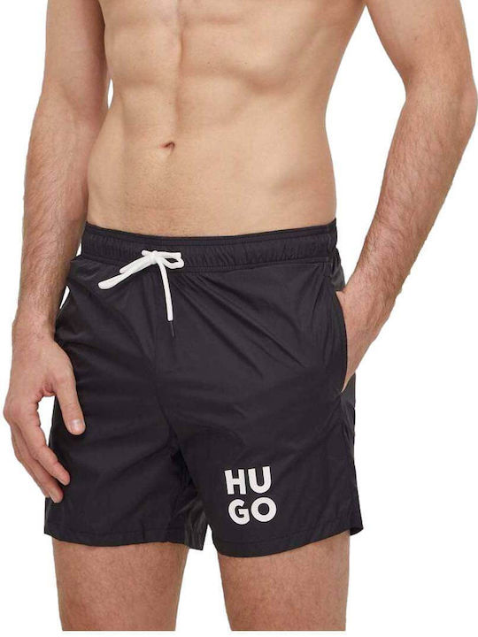 Hugo Boss Herren Badebekleidung Shorts Black mit Mustern