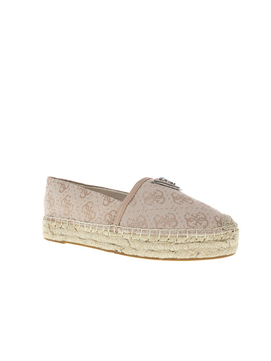 Guess Women's Leather Espadrilles Pink