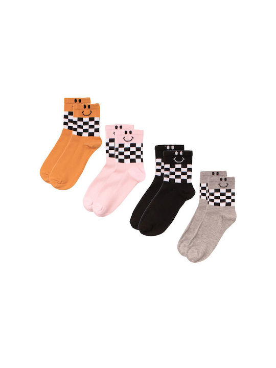 Modernity Γυναικείες Κάλτσες Πολύχρωμες 4Pack