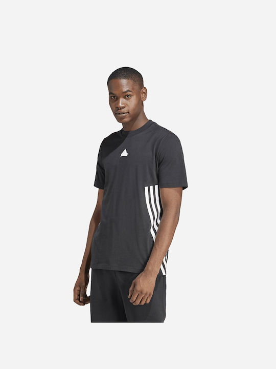 Adidas Future Icons 3-stripes Men's Athletic T-shirt Short Sleeve Black