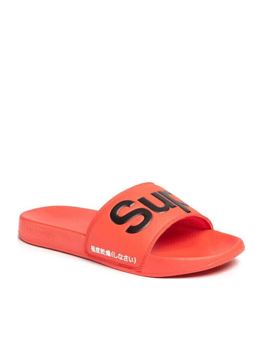 Superdry Ανδρικά Slides Πορτοκαλί