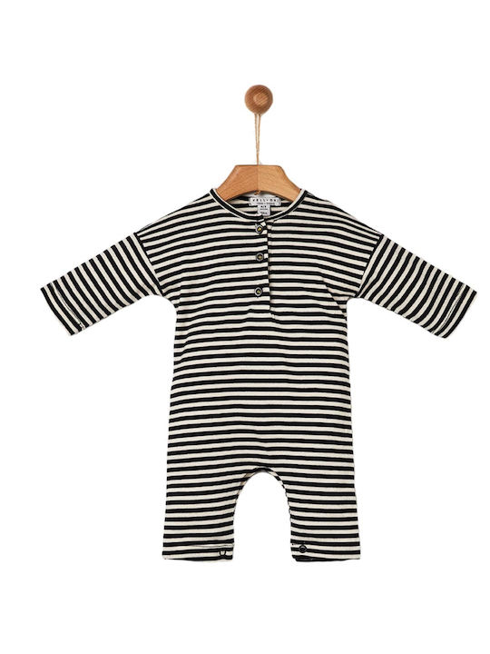 Yell-oh. Baby Grandpa Striped One Piece Bodysuit