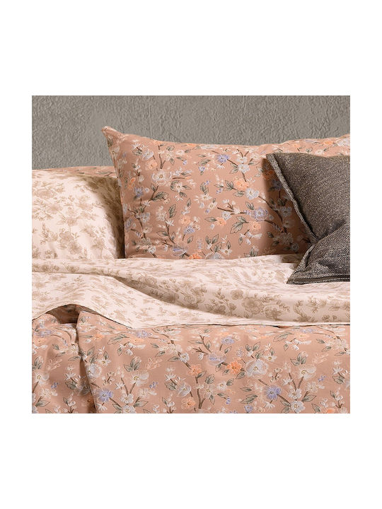 Melinen Amy Set Pillowcases with Envelope Cover Beige 50x70cm