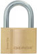 Gerda Steel Padlock Brass with Key 40mm 2pcs