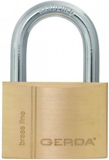 Gerda Steel Padlock Brass with Key 40mm 2pcs