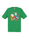 Fruit of the Loom The Muppet Show Logo Original Tricou Verde Bumbac