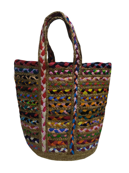 Le Blanc Stoff Strandtasche Mehrfarbig