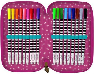 Pencil Case with 3 Compartments