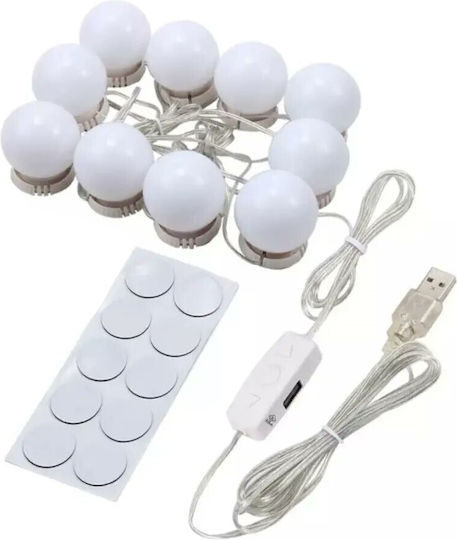 Lustră pentru Oglinzi de Machiaj LED 1.6W Alb natural