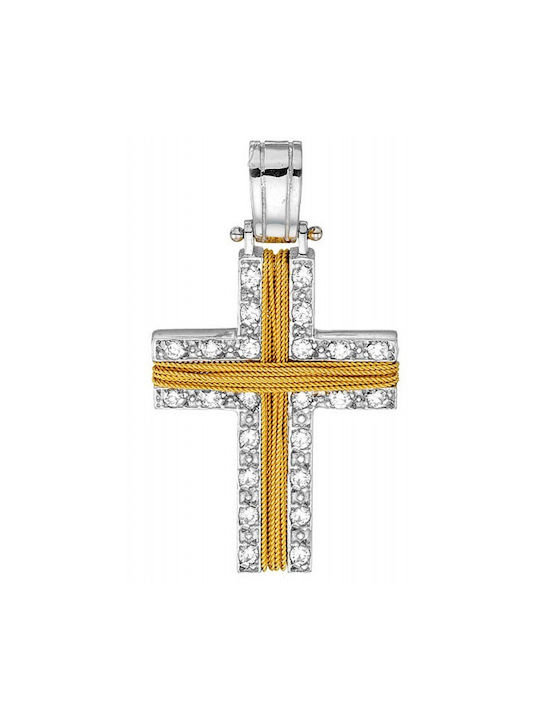 14-carat gold cross St881bar