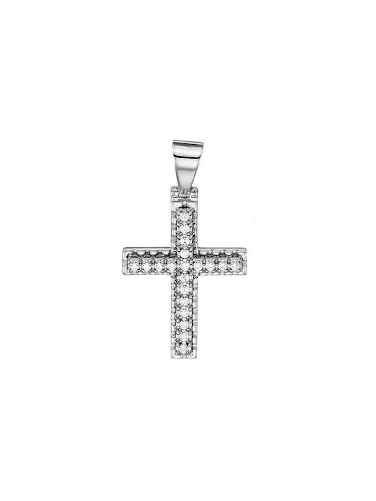 14-carat white gold cross St281bar 14 carat