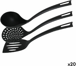 Cooking Utensil Set Black 3pcs