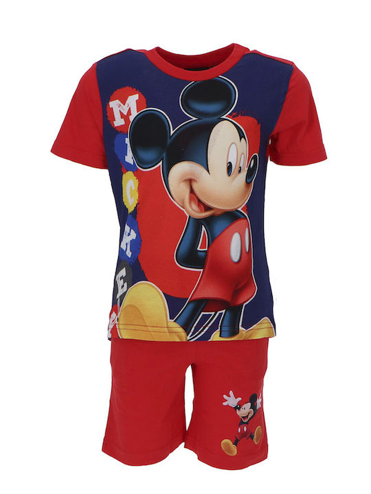 Disney Kids Pyjamas Summer Cotton red Mickey Mouse