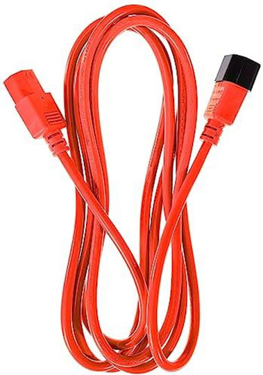 Act Power Cable 3m C13 To C14 Extension Cable For Cold Devices IEC Male To Female 3 Pin Power Cable Ak5107 Red