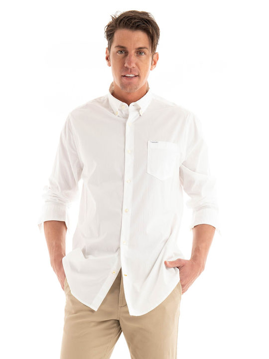 Barbour Men's Shirt Long Sleeve White