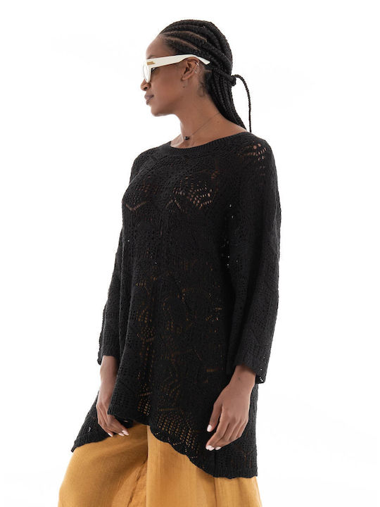 Only Women's Knitting Blouse Dress Black