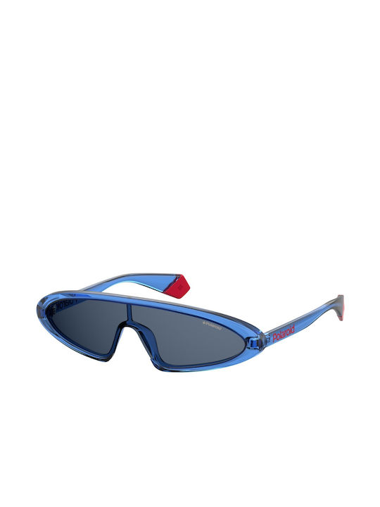Polaroid Women's Sunglasses with Blue Frame and Blue Lens 6074-S-PJP-99