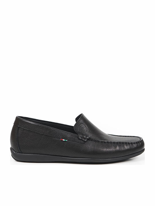 Δερμάτινα Ανδρικά Loafers σε Μαύρο Χρώμα
