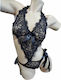Milena by Paris Sexy Bodysuit Schwarz