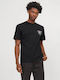 Jack & Jones Herren T-Shirt Kurzarm Schwarz