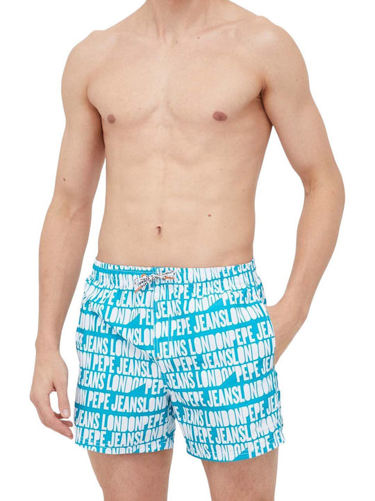 Logo Men's Swimwear Shorts Multicolour with Patterns